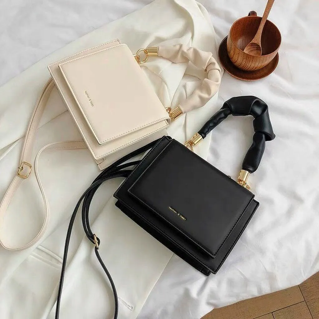 Túi Xách Nữ Dáng Vuông Quai Nhún Tm10 - Kk Store