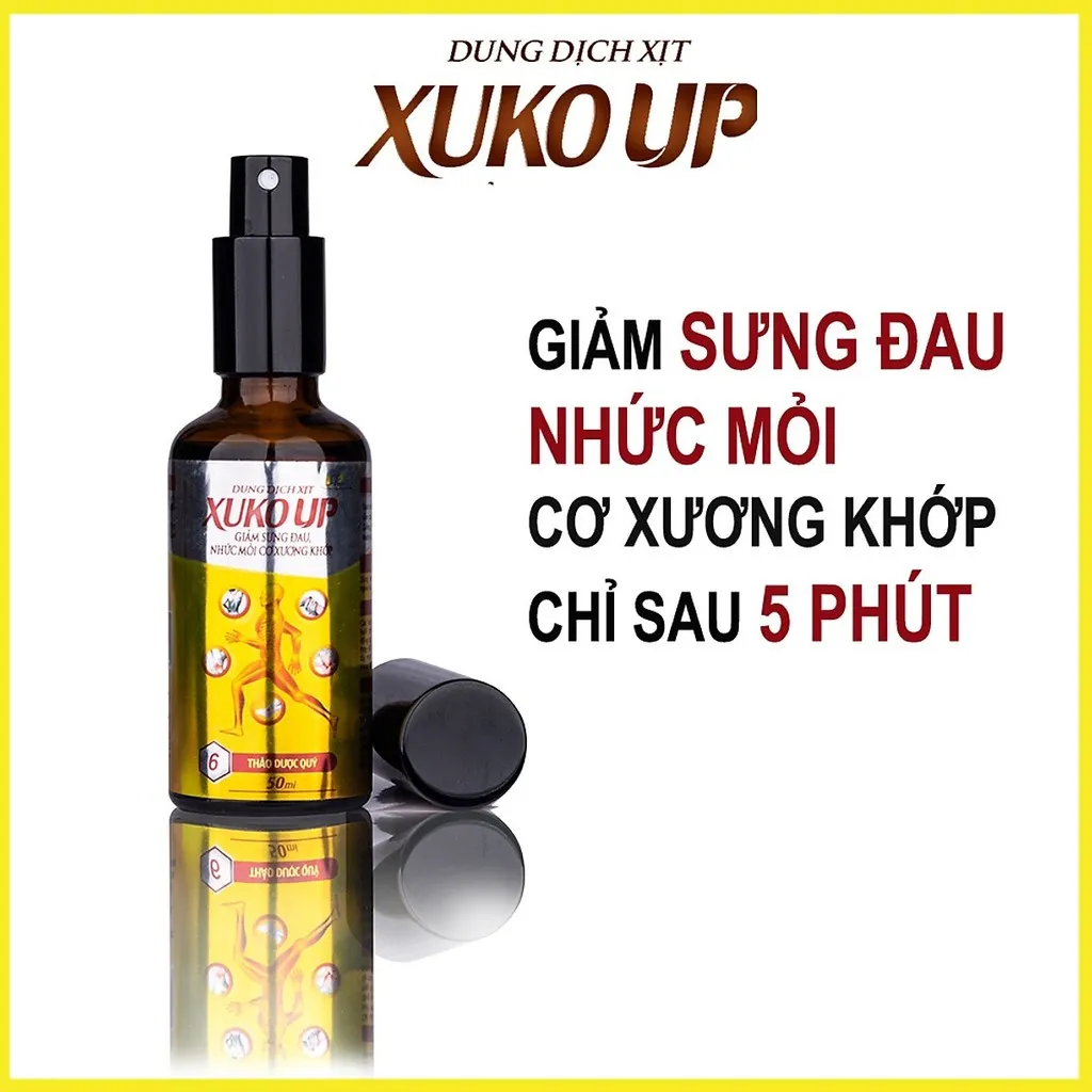 Xịt Giảm Đau Nhức Mỏi Cơ Xương Khớp 50ml - Xuko Up