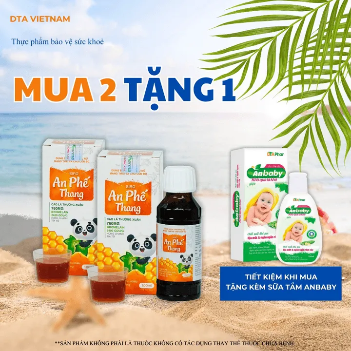 Siro An Phế Thang Hỗ Trợ Giảm Tăng Tiết Đờm Ho Nhiều Đau Rát Họng Khản Tiếng Do Viêm Họng Chai 100ml