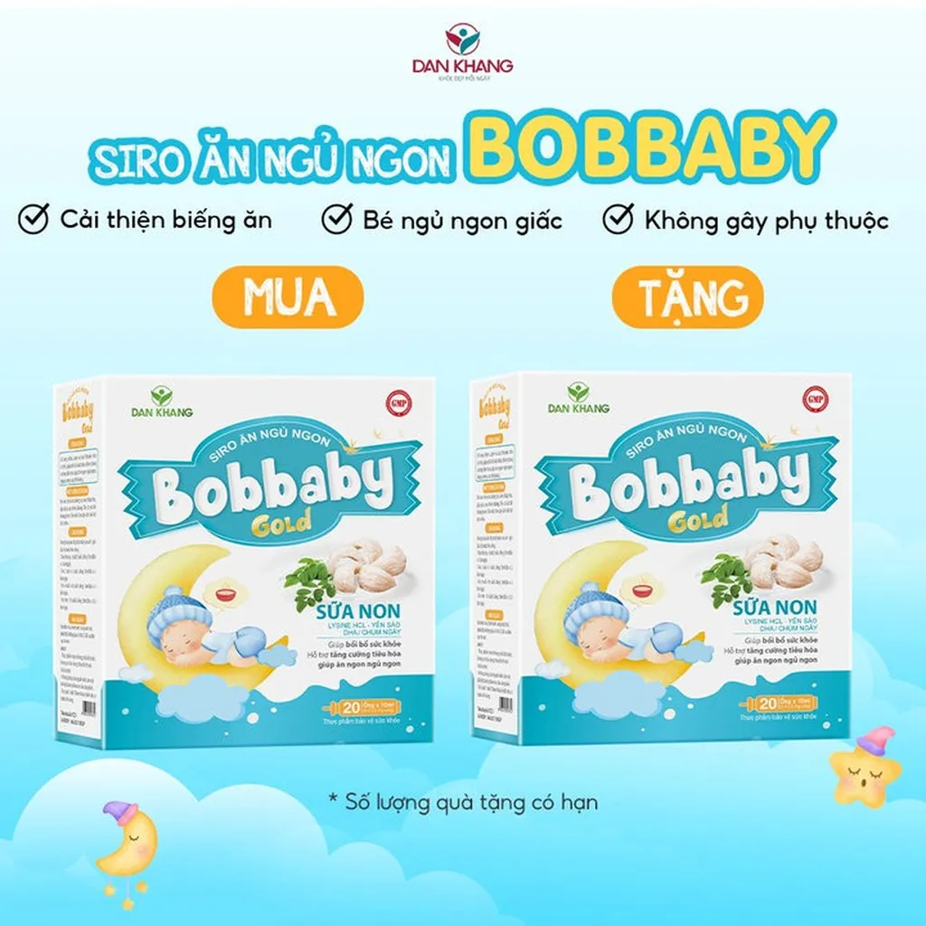 Siro Ăn Ngủ Ngon Bobbaby Cải Thiện Tình Trạng Biếng Ăn Giúp Bé Ngủ Sâu Giấc Tự Nhiên - Dân Khang