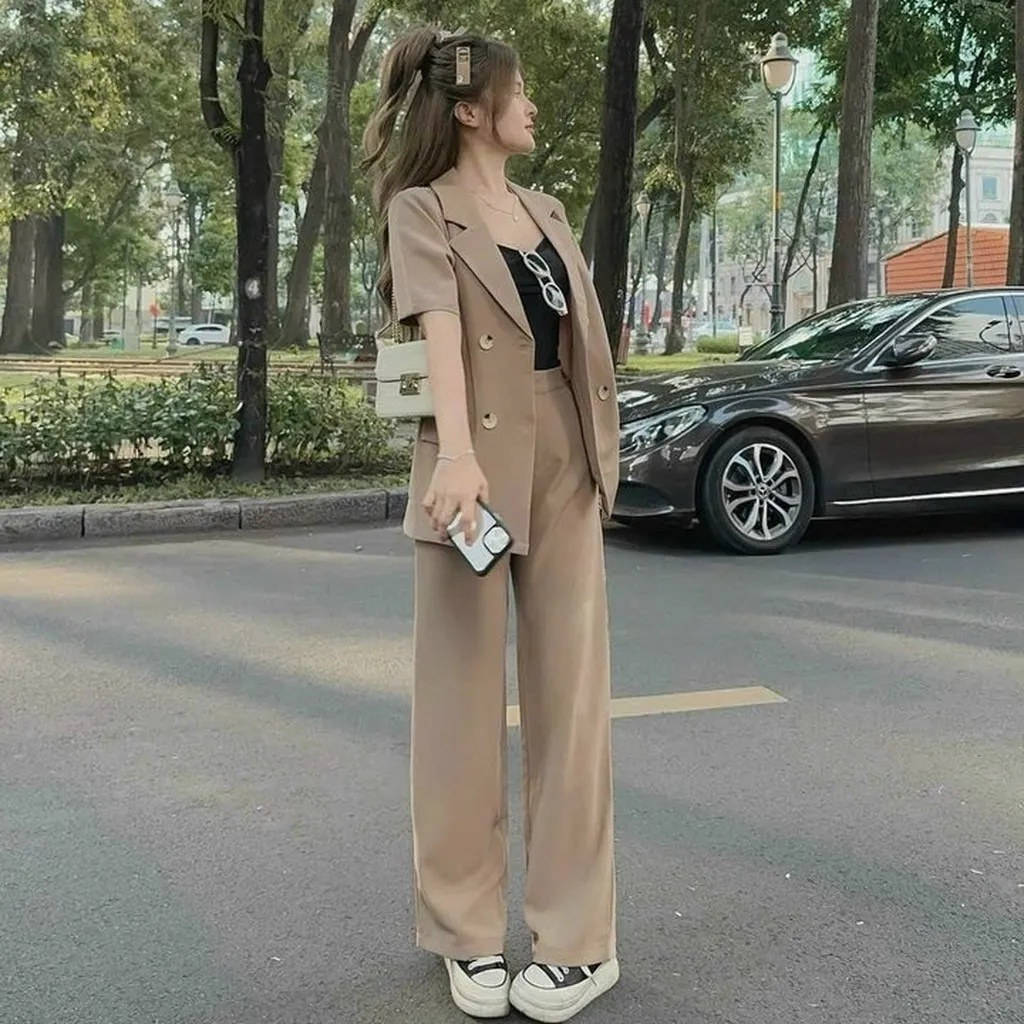 Set Vest 3 Món Áo Tay Ngắn Quần Dài Ts1qc3t- Tosatan