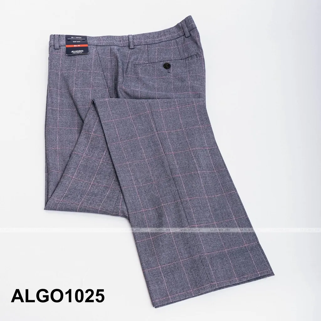 Alternative view of Quần Âu Kẻ Caro To Brown Algo1025 - Aligro