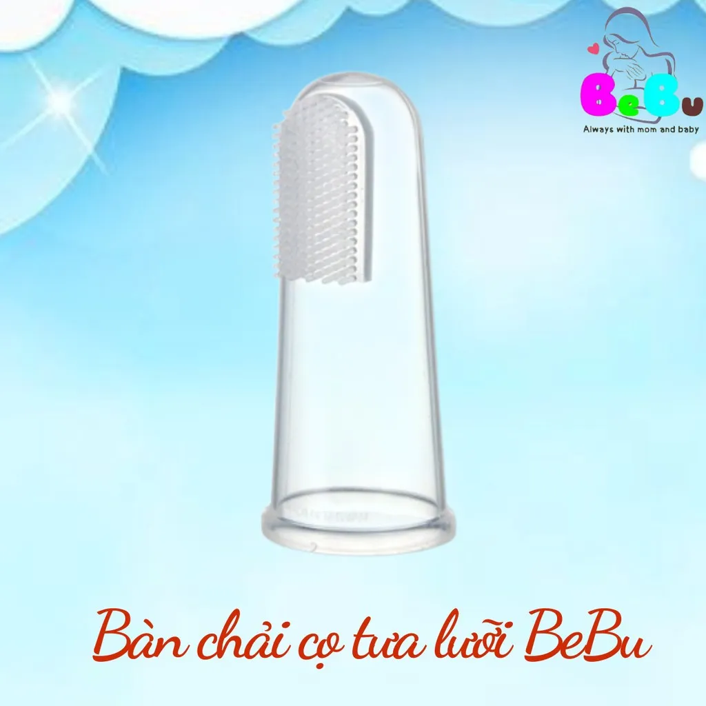 Bàn Chải Tưa Lưỡi Silicon Hình Ngón Tay - Bebu