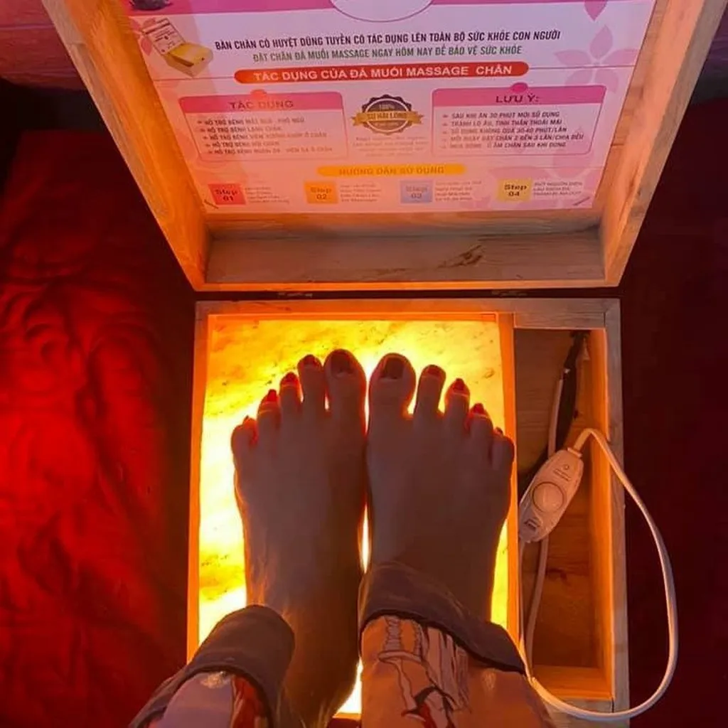 Alternative view of Hộp Đặt Chân Massage Đá Muối - Hima`s Pharmaceutical