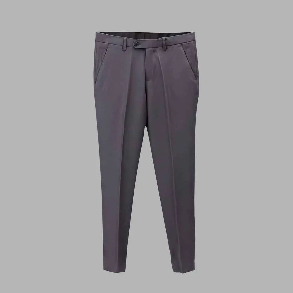 Alternative view of Quần Âu Nam Vải Chéo Cao Cấp Co Giãn, Dáng Hàn Quốc - Men's Style