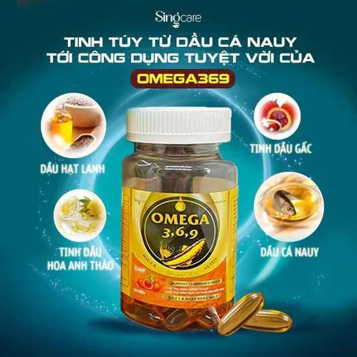 Thực Phẩm Chức Năng Omega 3, 6, 9 Bổ Não, Tăng Trí Nhớ, Sáng Mắt - Singcare