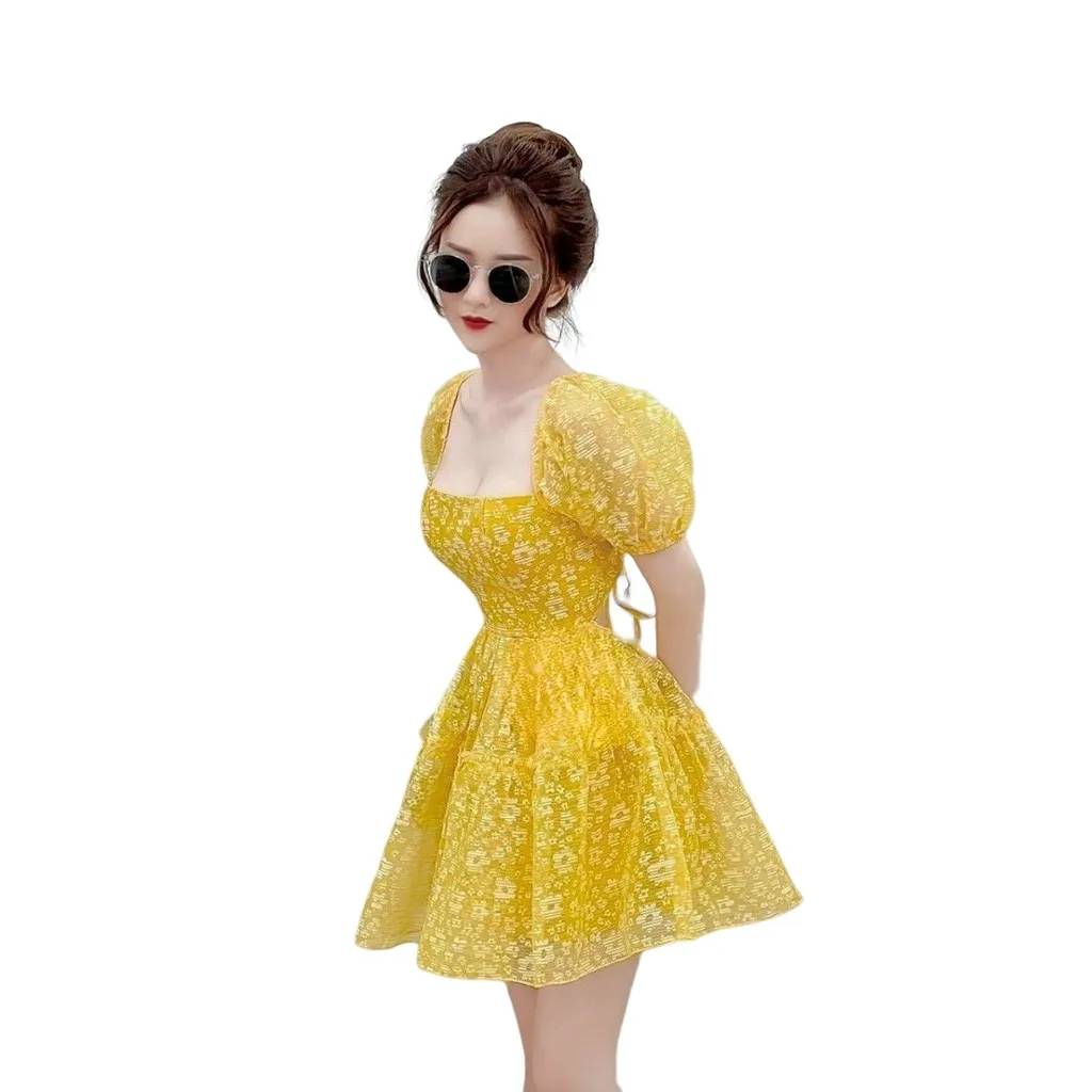 Đầm Ren Hoa Váy Xòe Xinh Xắn Tf9qdxc - Tosatan