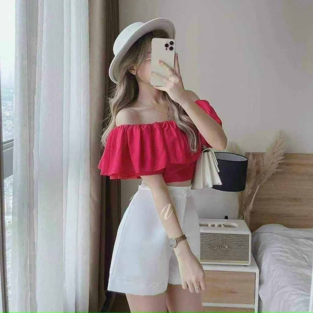 Alternative view of Set Đùi Áo Hở Vai Năng Động, Sexy Tf9qbdc - Tosatan
