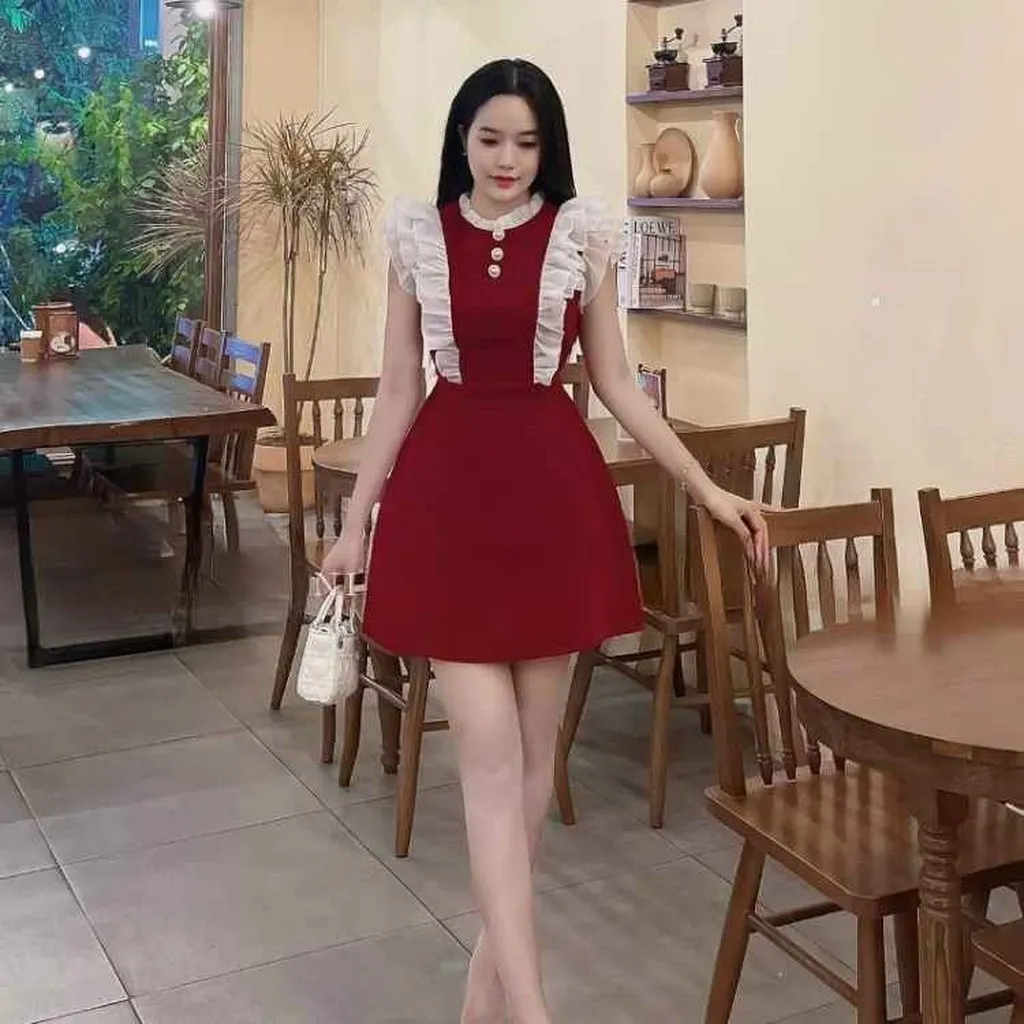 Đầm Xếp Ly Bèo Voan Cách Điệu, Quý Phái Tf1qbdc0 - Tosatan