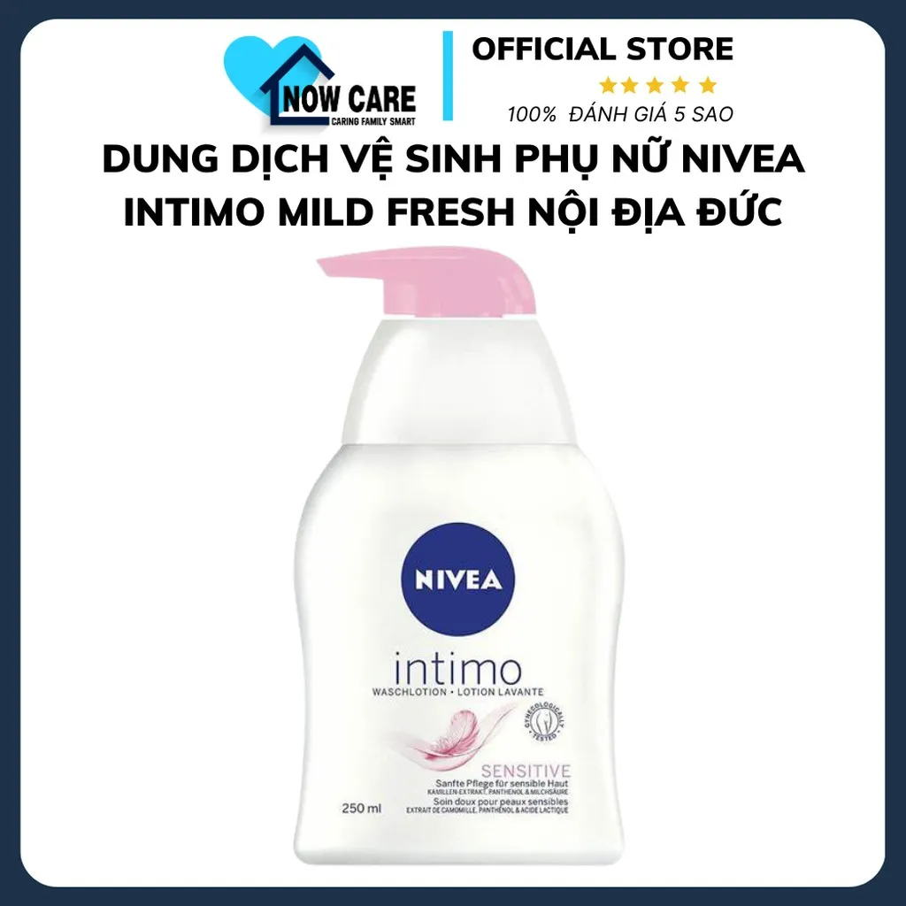 Dung Dịch Vệ Sinh Phụ Nữ Intimo Sensitive Nội Địa Đức 250ml - Nivea
