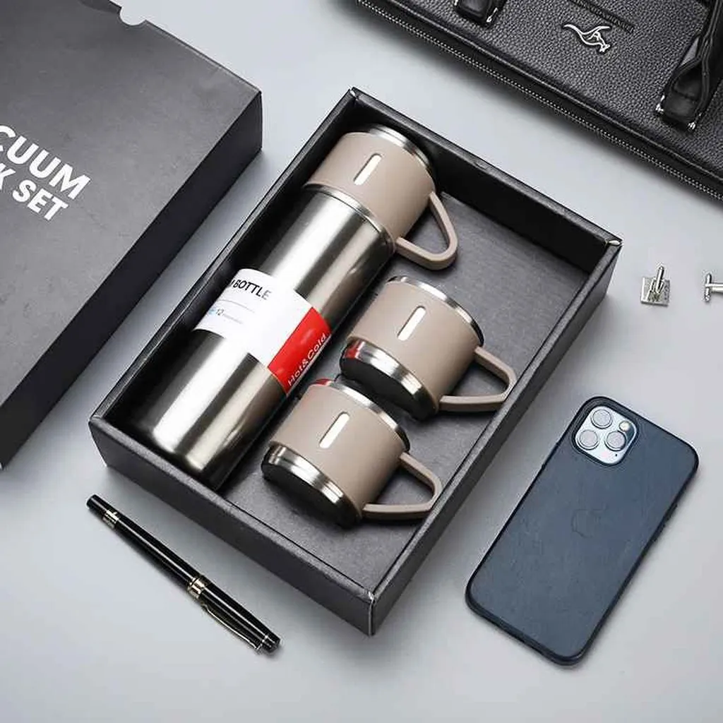Alternative view of Bộ Bình Giữ Nhiệt Inox Kèm Cốc Cao Cấp 500ml - Vacuum Flask