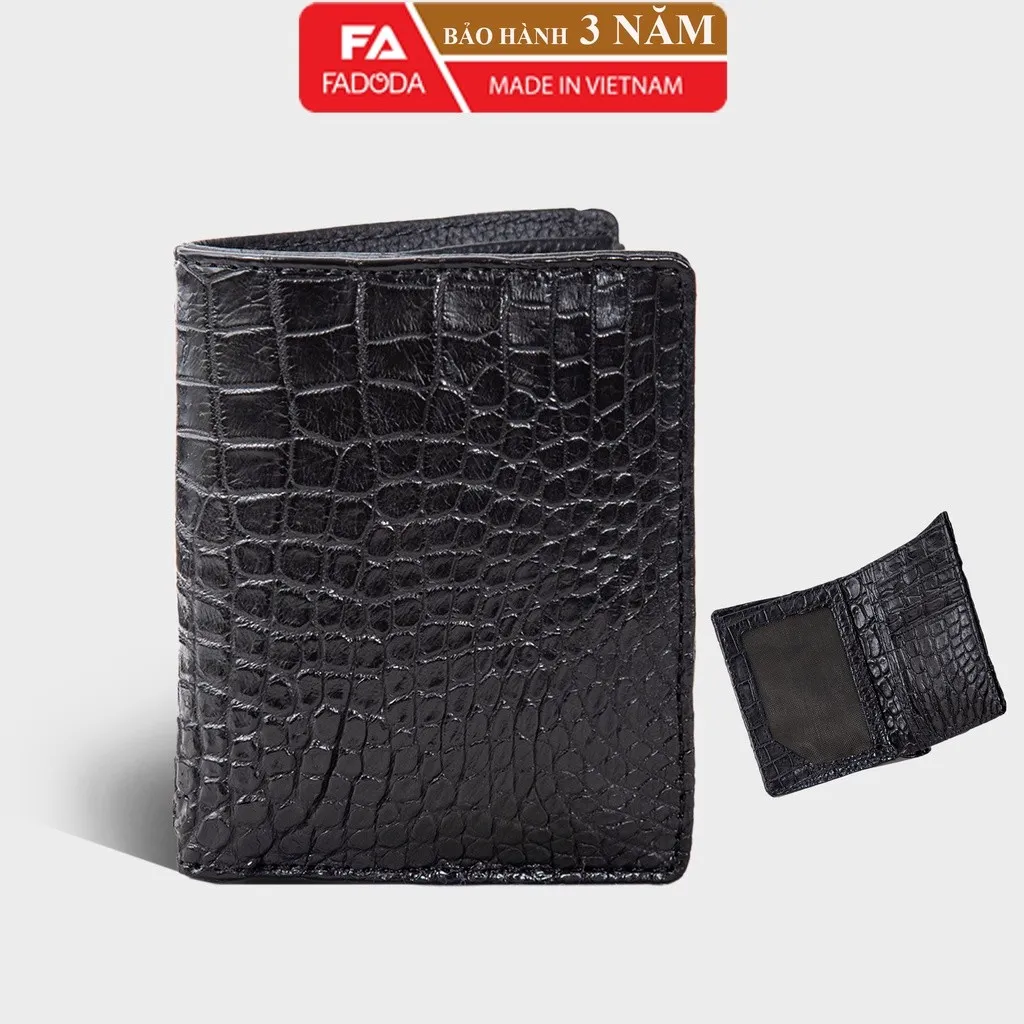 Ví Nam Da Cá Sấu Hai Mặt Làm Từ Da Bụng Cá Sấu Sp-fcw02b - Fadoda