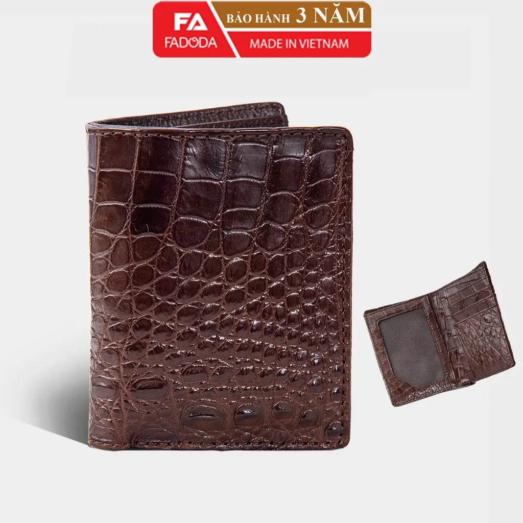 Alternative view of Ví Nam Da Cá Sấu Hai Mặt Làm Từ Da Bụng Cá Sấu Sp-fcw02b - Fadoda