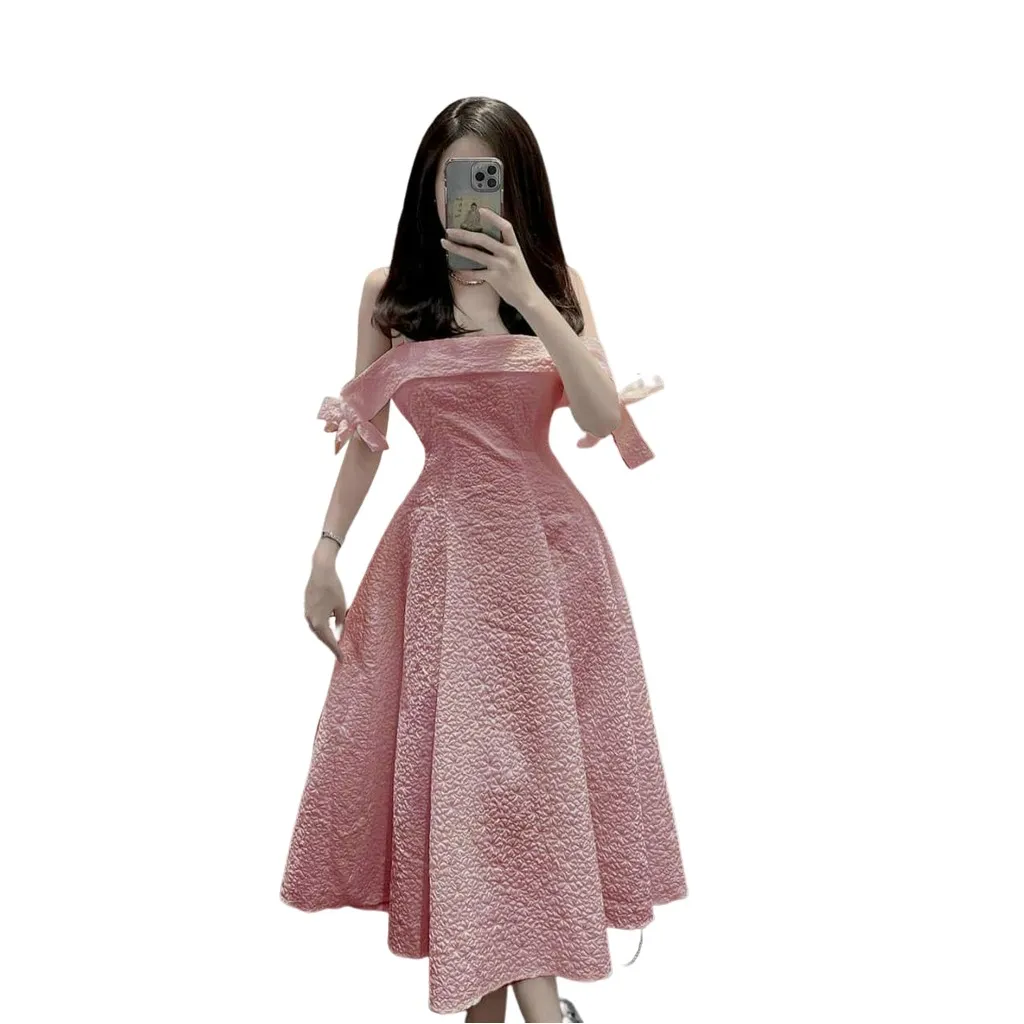 Đầm Xòe Tay Nơ Tiểu Thư Xinh Xắn Tf10510 - Tosatan