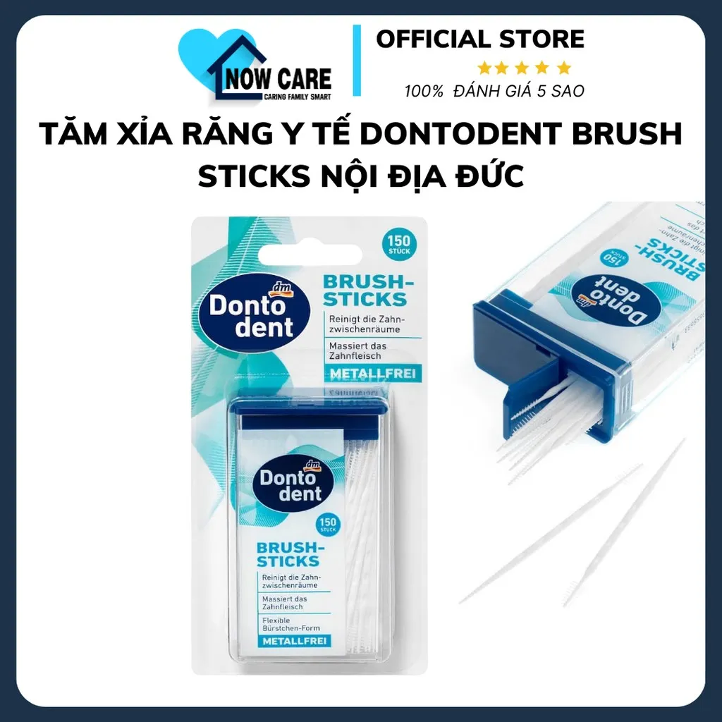 Tăm Xỉa Răng Y Tế Brush Sticks Nội Địa Đức - Dontodent