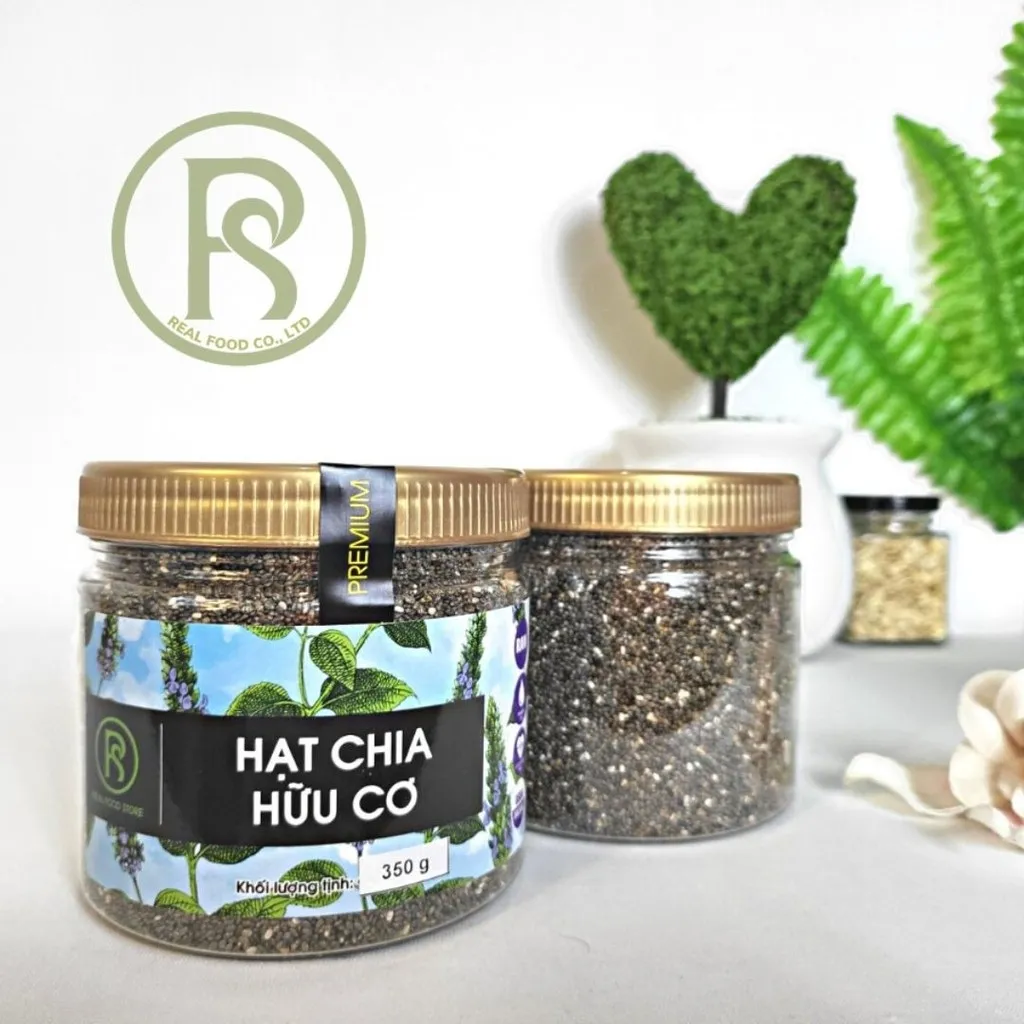 Hạt Chia Hữu Cơ Hũ 350g - Real Food
