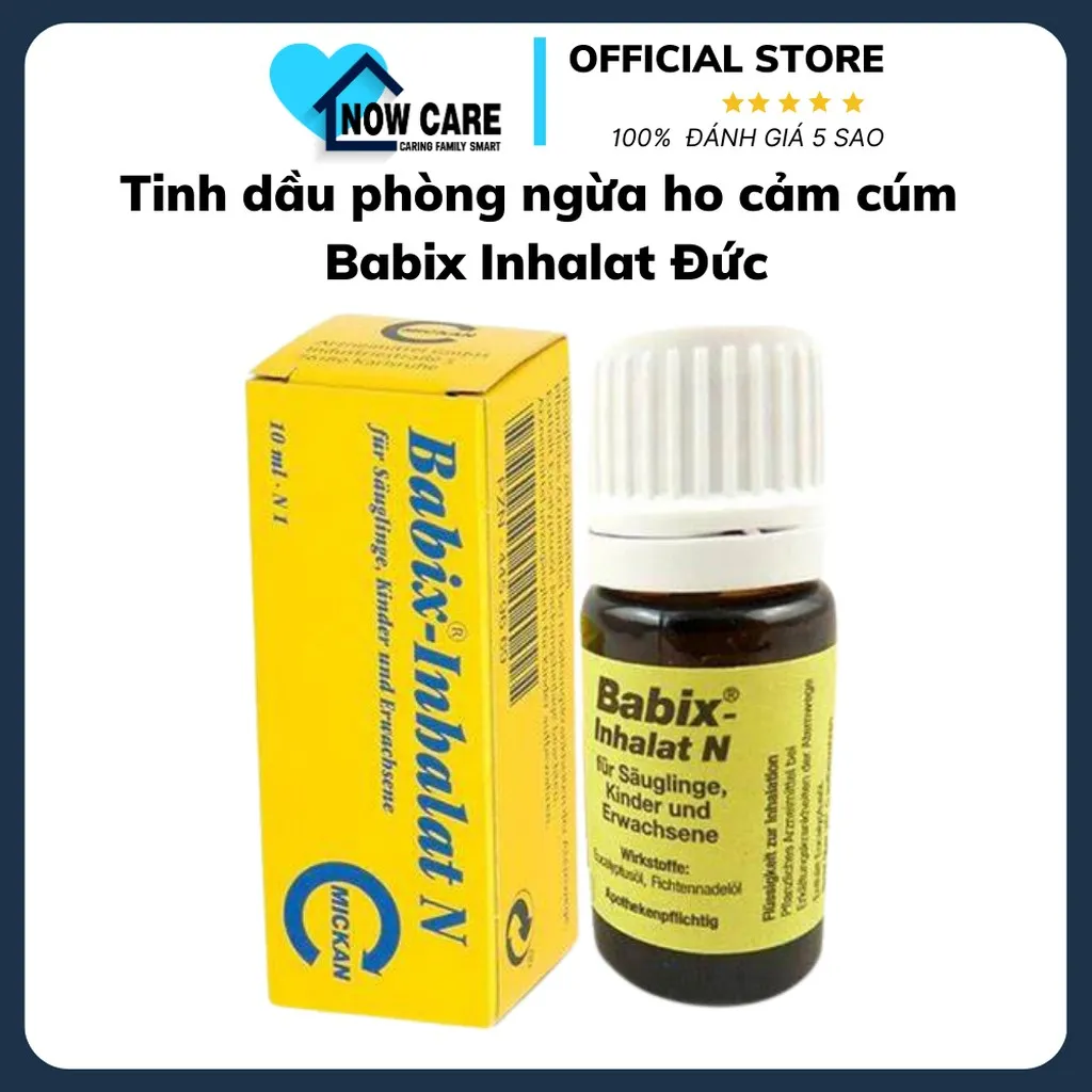 Tinh Dầu Phòng Ngừa Ho Cảm Cúm Inhalat Đức - Babix