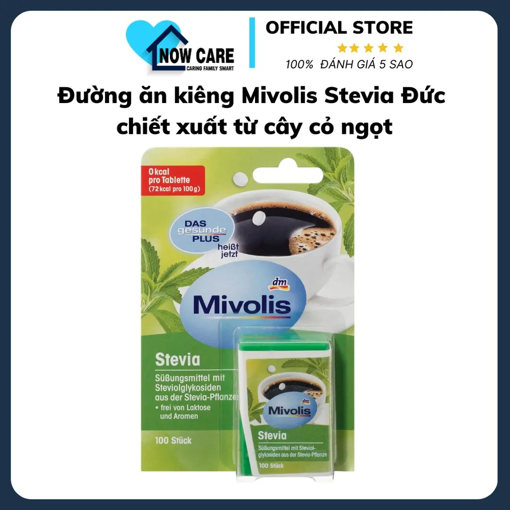 Đường Ăn Kiêng Stevia Đức Chiết Xuất Từ Cây Cỏ Ngọt - Mivolis
