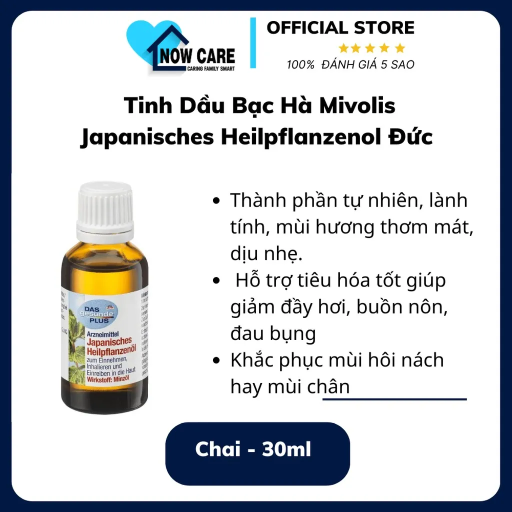 Alternative view of Tinh Dầu Bạc Hà Japanisches Heilpflanzenol Đức 30ml - Mivolis