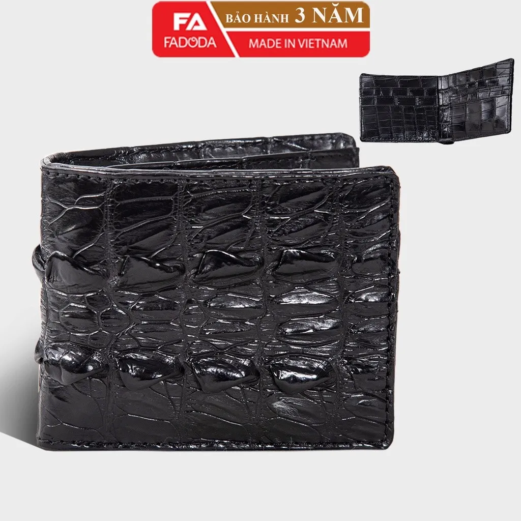 Ví Nam Da Cá Sấu Hai Mặt Vùng Da Bụng Cá Sấu Sp-fcw04d - Fadoda