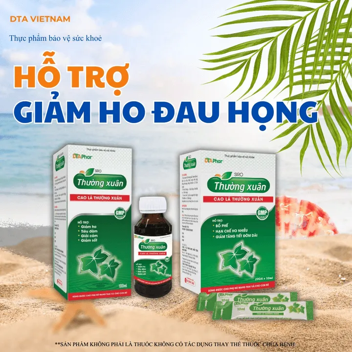Siro Thường Xuân Hỗ Trợ Bổ Phế Hạn Chế Ho Nhiều Giảm Tăng Tiết Đờm Giúp Ấm Cổ Họng Giảm Ngứa Do Ho Kéo Dài Hộp 20 Gói Và Chai 100ml