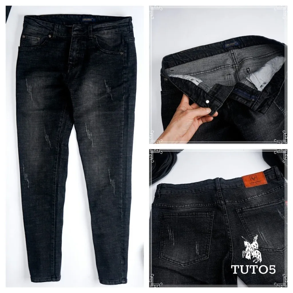 Alternative view of Quần Jeans Nam Menswear Ống Đứng Slimfit Vải Bò Jt01 - Tuto5