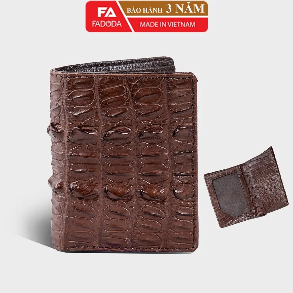 Alternative view of Ví Nam Da Cá Sấu Hai Mặt Sp-fcw02d Đuôi Cá Sấu - Fadoda