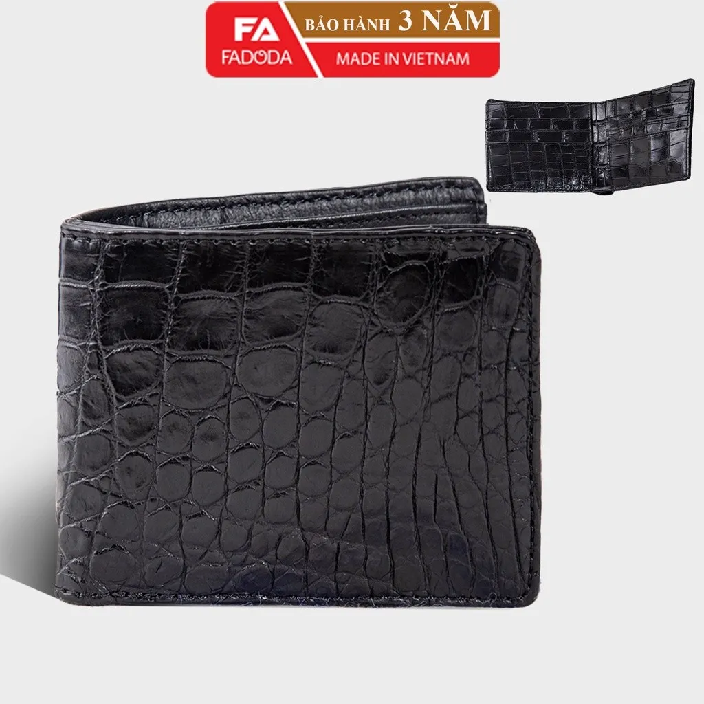Alternative view of Ví Nam Da Cá Sấu Hai Mặt Sp-fcw04b Vùng Da Bụng - Fadoda