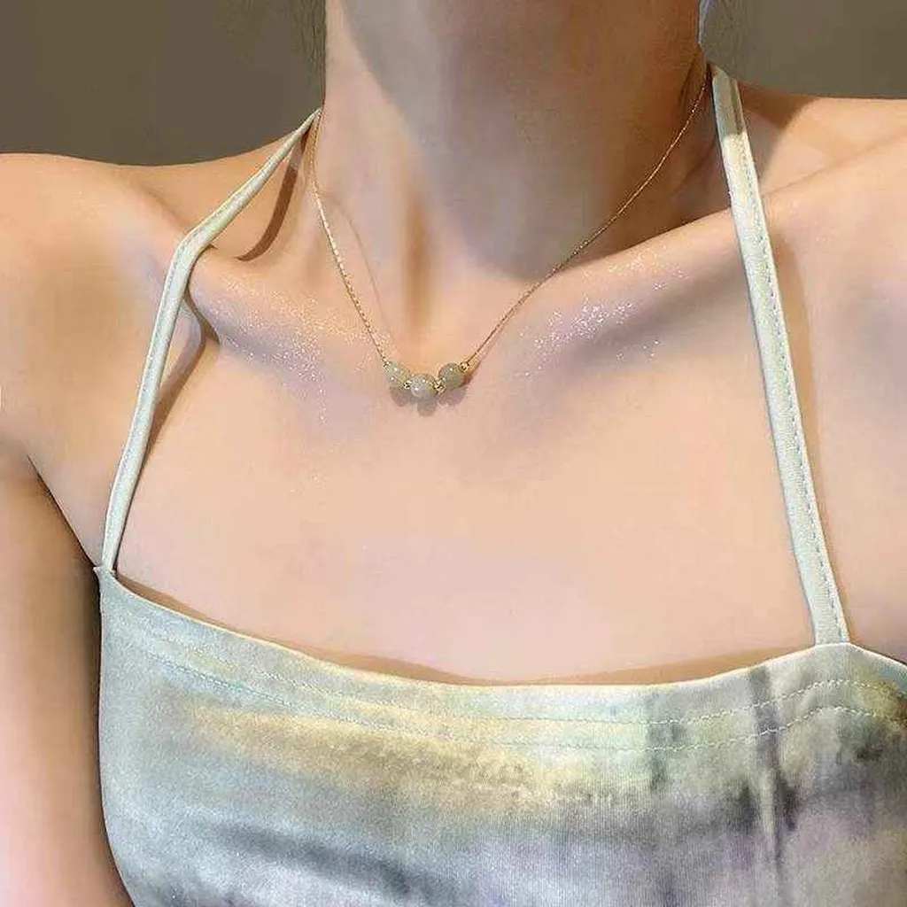 Dây Chuyền 3 Viên Ngọc Xanh Xinh Nhẹ Nhàng Sang Trọng Dc232 - Lady's Passion