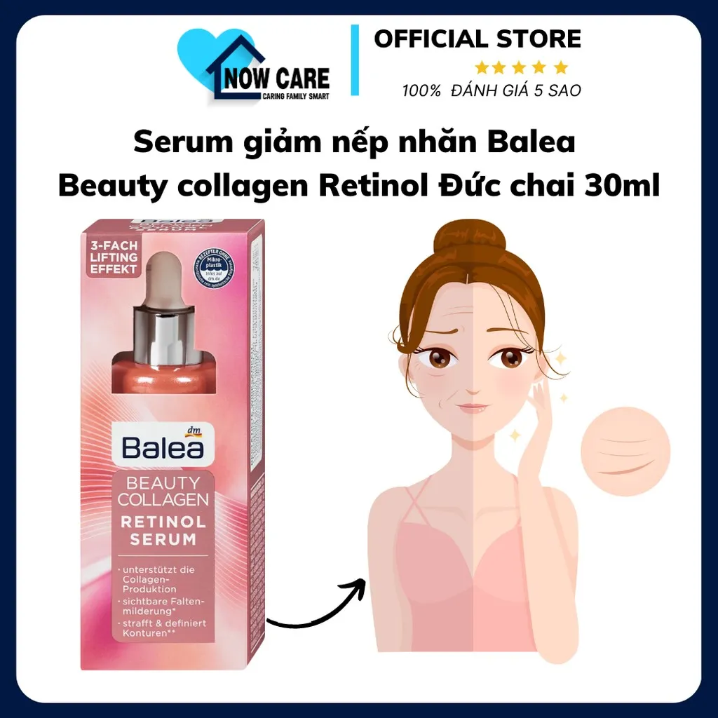 Serum Giảm Nếp Nhăn Beauty Collagen Retinol 30ml - Balea