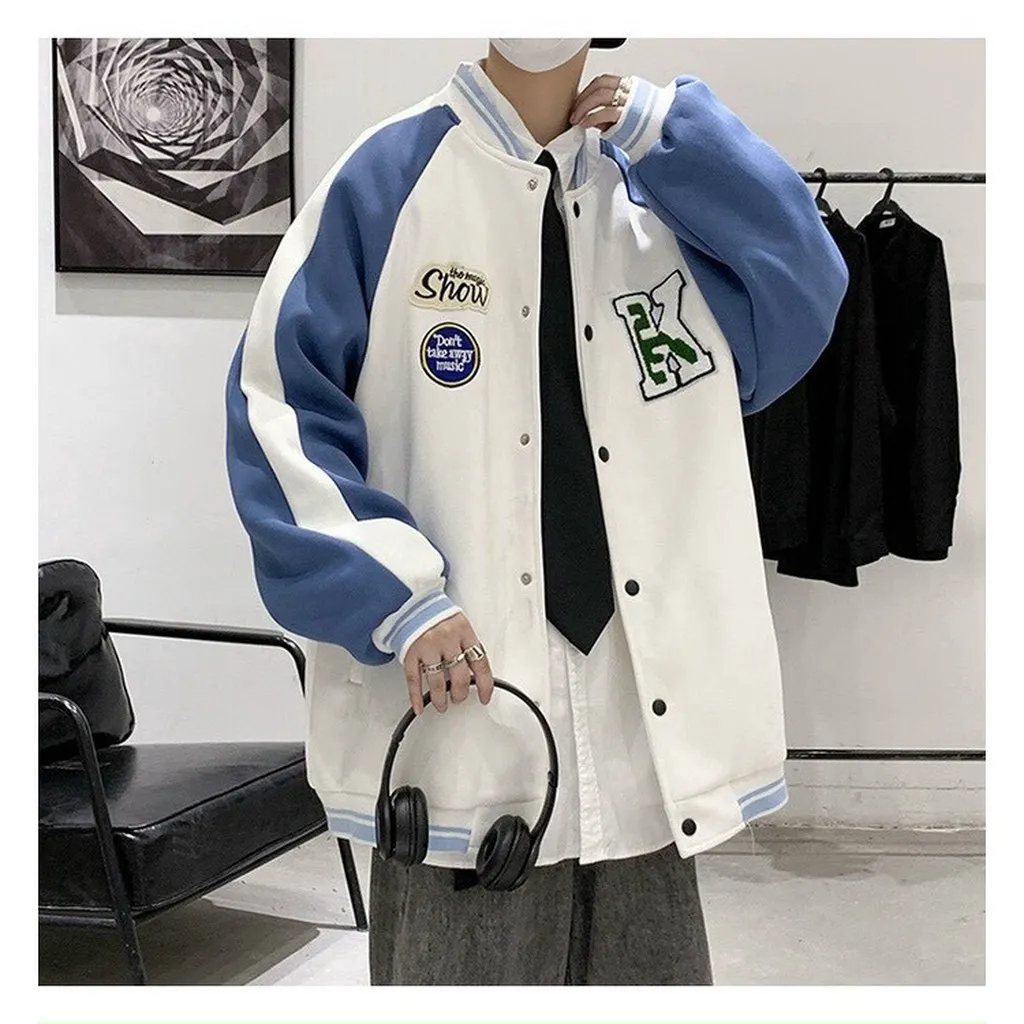 Alternative view of Áo Khoác Bomber Nỉ Nông In Họa Tiết Chữ K Siêu Hot - Htm Fashion