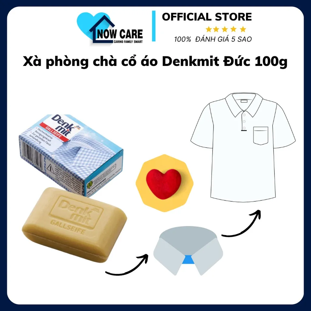 Xà Phòng Chà Cổ Áo Đức 100g - Denkmit