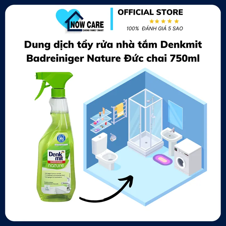 Dung Dịch Tẩy Rửa Nhà Tắm Badreiniger Nature 750ml - Denkmit