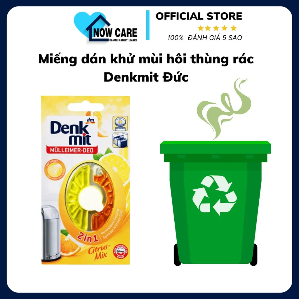 Miếng Dán Khử Mùi Hôi Thùng Rác Đức - Denkmit