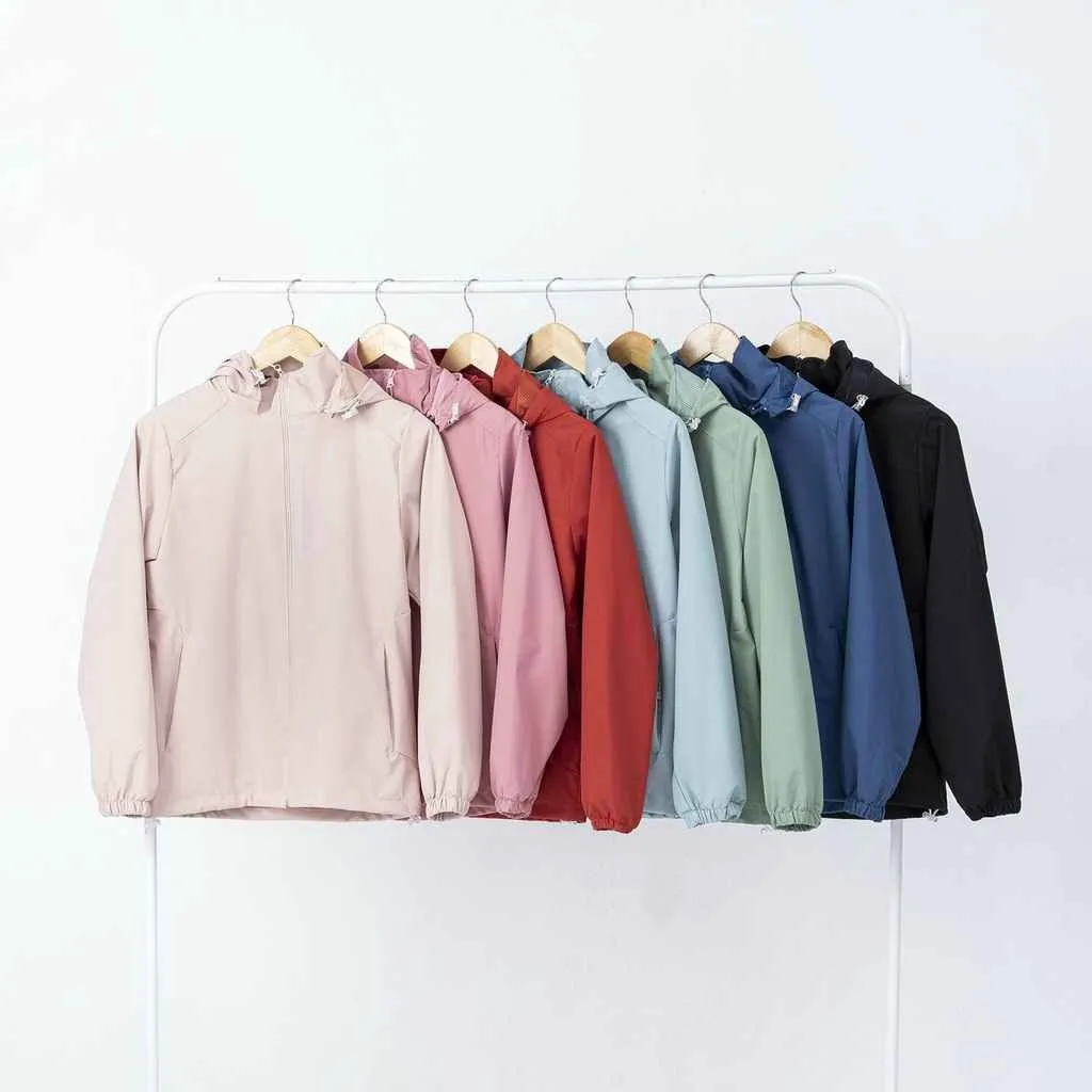 Áo Gió Nữ 2 Lớp Chống Nước In Chữ Dọc Cao Cấp - Diepchi Fashion