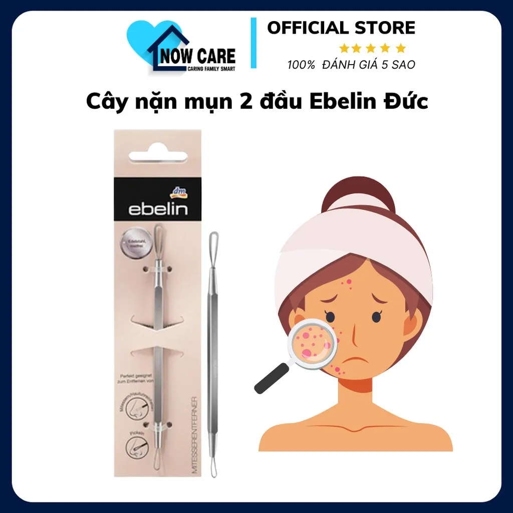 Cây Nặn Mụn 2 Đầu Đức - Ebelin
