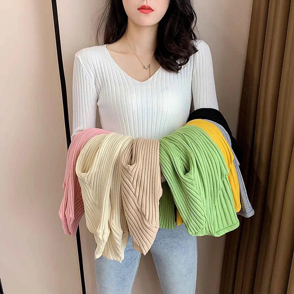 Áo Len Dài Tay Cổ Tim Mềm Mịn - Diepchi Fashion