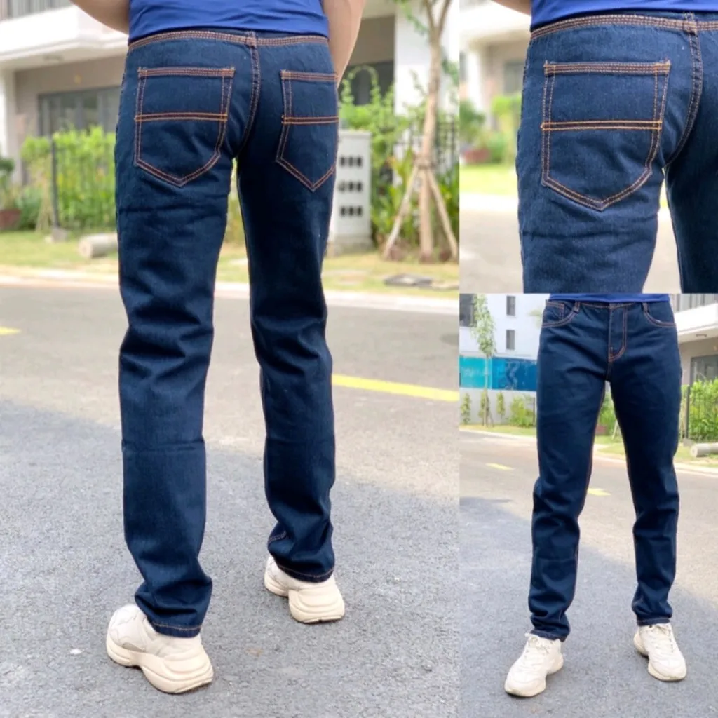 Alternative view of Quần Jean Nam Ống Suông Vải Jean Cotton - Lê Phương Boutique