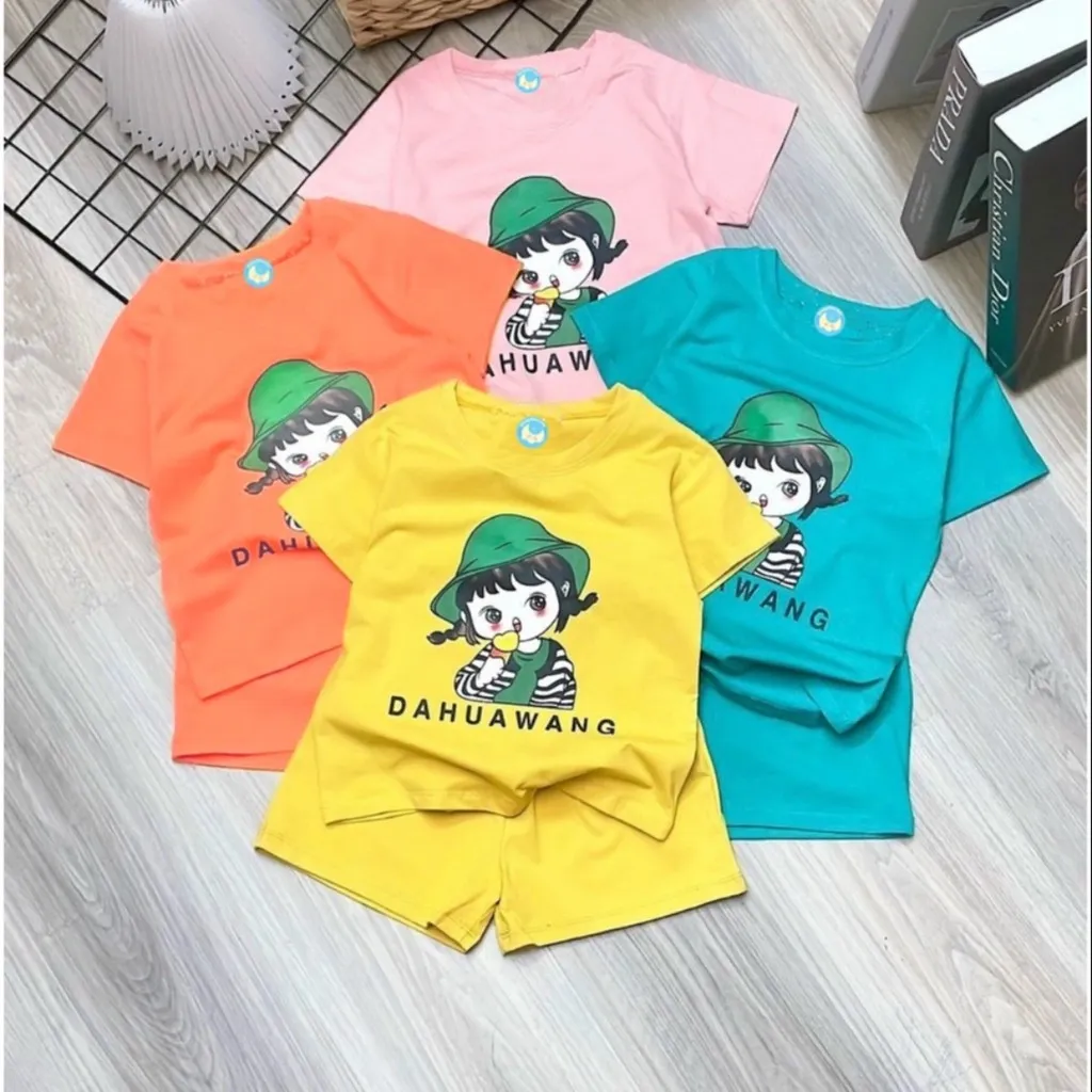 Bộ Đồ Bé Gái Dễ Thương In Bé Huawang - Be Yourself