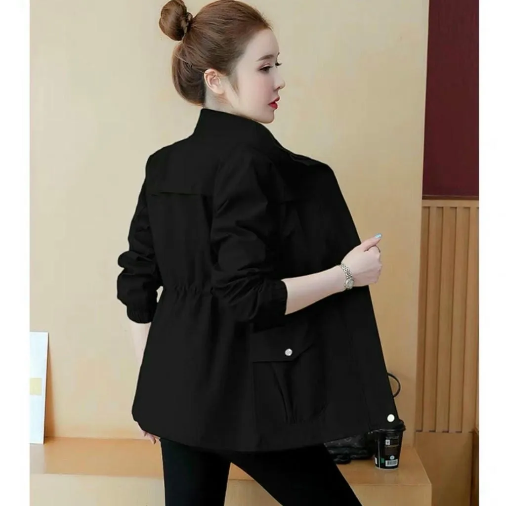 Alternative view of Áo Khoác Kaki Nữ 2 Lớp Túi Hộp Cá Tính Siêu Đẹp Hot Trend - Htm Fashion