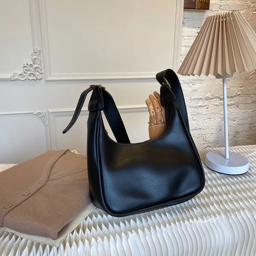 Túi Xách Nữ Dáng Thuyền Trơn Classic Dây Đeo Bản To - Ausa House