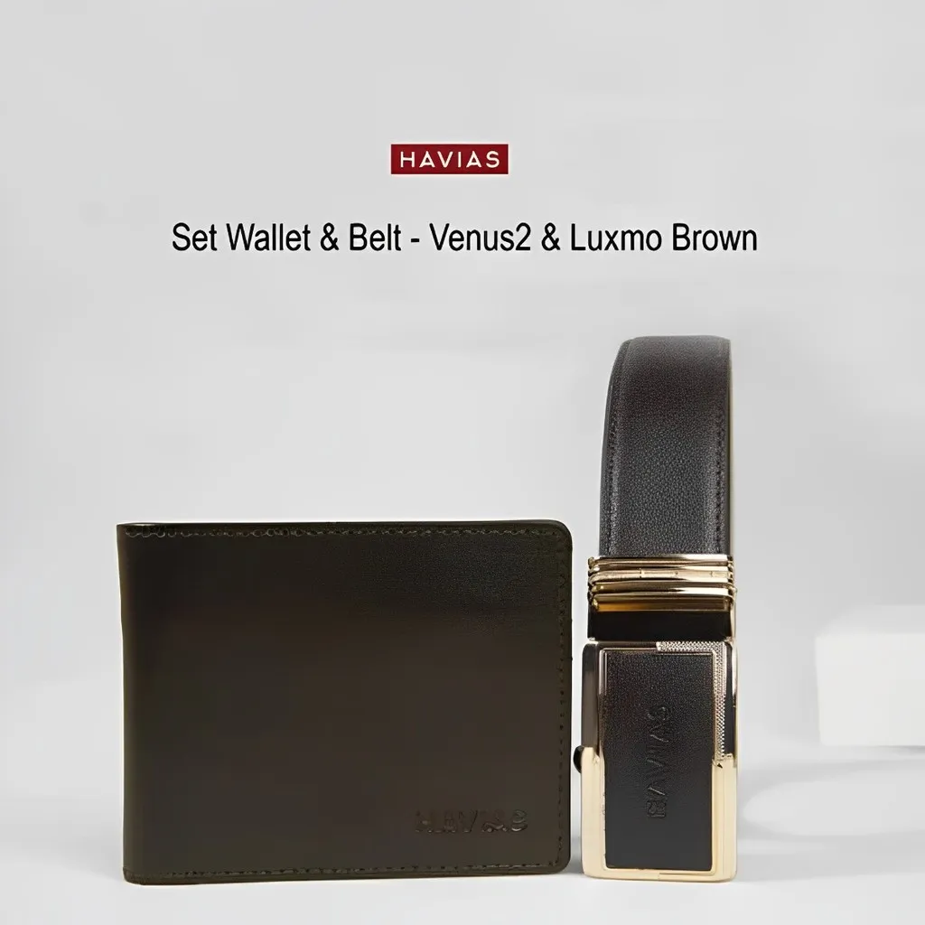 Set Cặp Ví Venus2 & Dây Lưng Luxmo - Havias