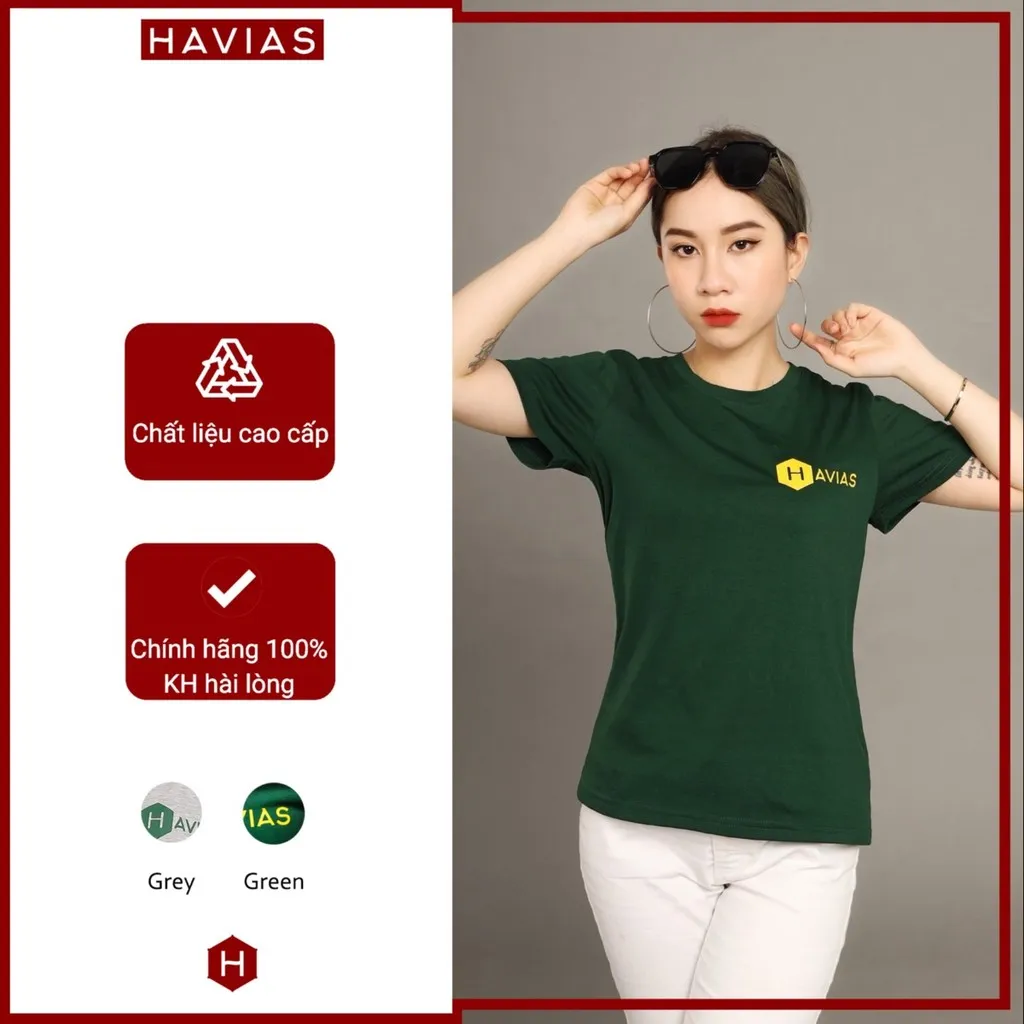 Alternative view of Áo Thun Cặp Đôi Cotton Log - Havias