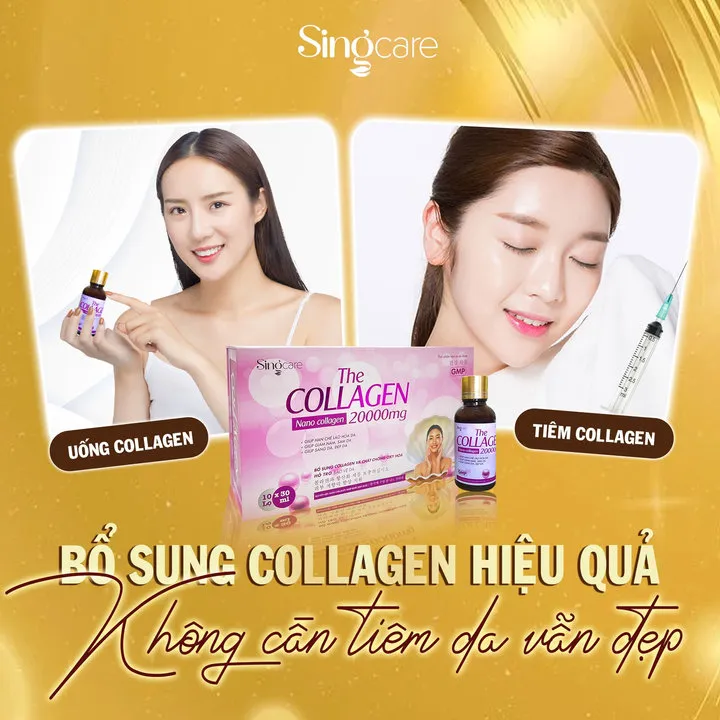 Combo 3 Hộp The Collagen 20000mg Giảm Nám Da,sạm Da, Chống Lão Hóa,sáng Da, Đẹp Da - Singcare