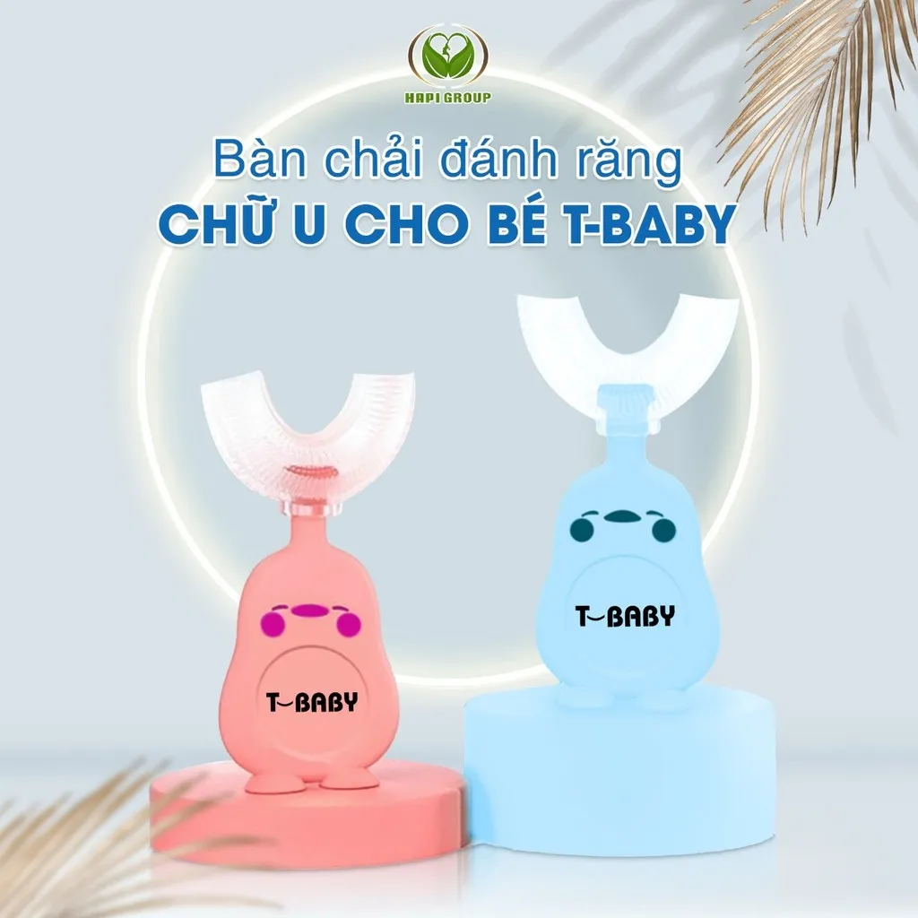 Combo 5 Bàn Chải Đánh Răng Chữ U Cho Bé - Hapi