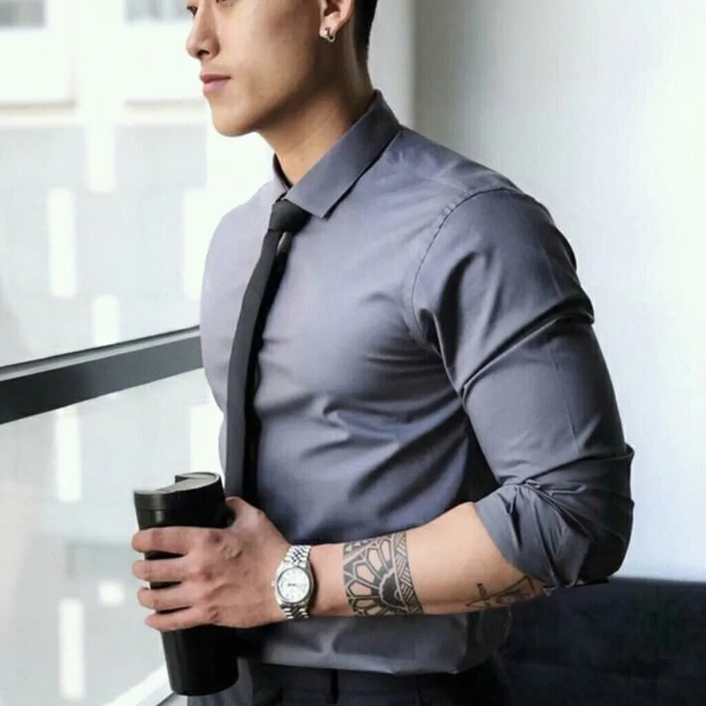 Áo Sơ Mi Nam Dài Tay Dáng Slim - Men's Style