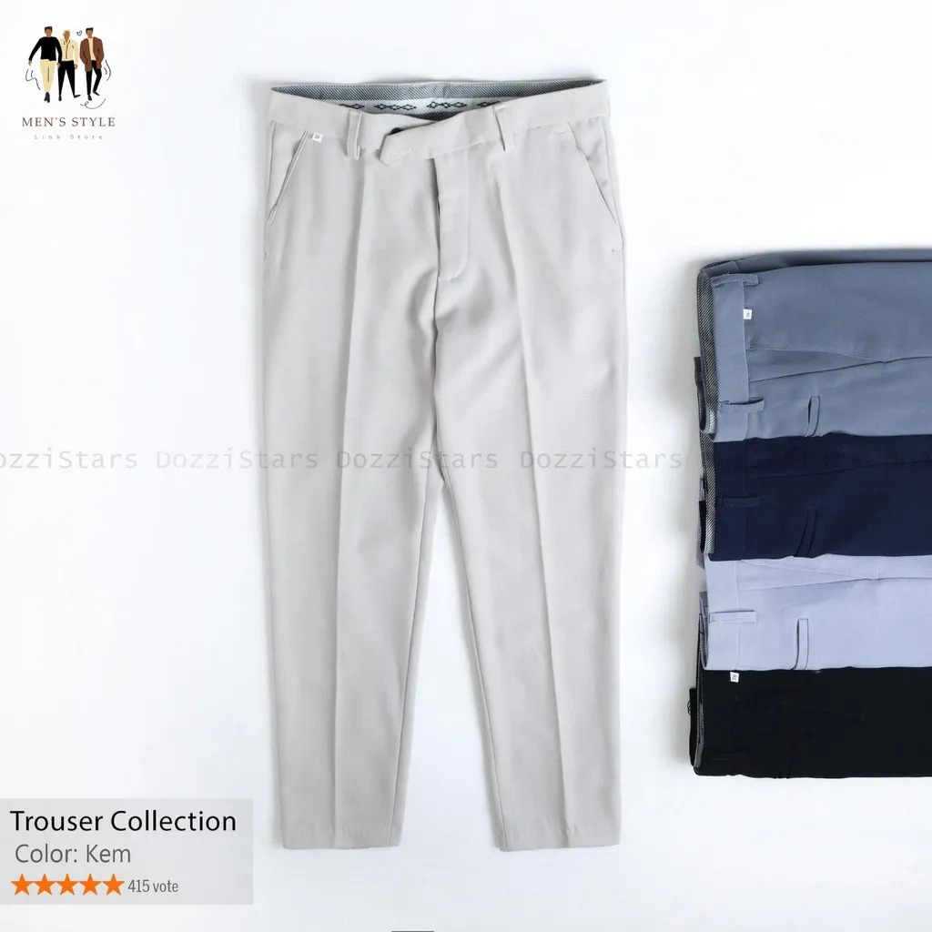 Quần Âu Nam Vải Tuyết Mưa - Men's Style