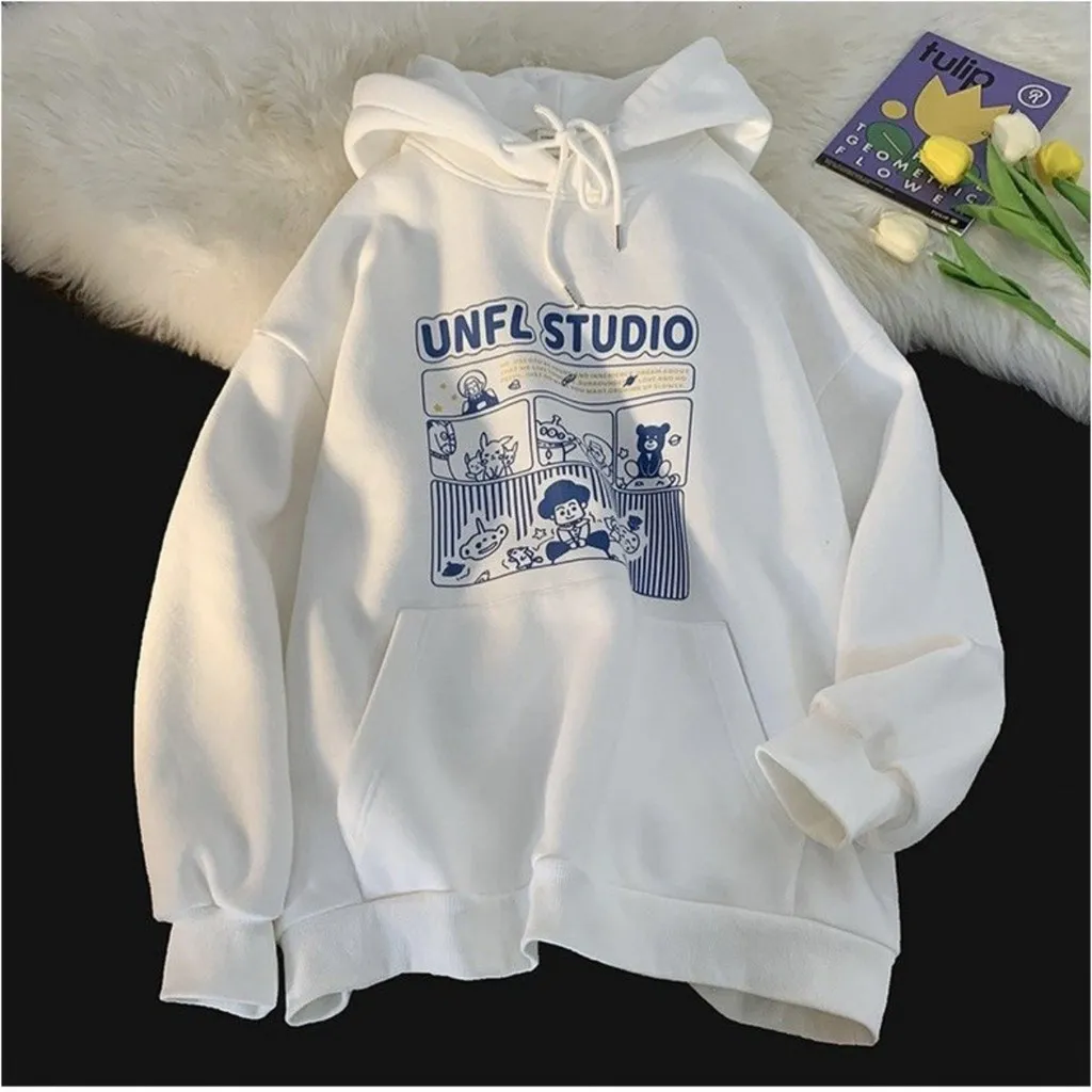 Alternative view of Áo Hoodie Nỉ, Lót Bông Dày Mịn Có Nón - Be Yourself