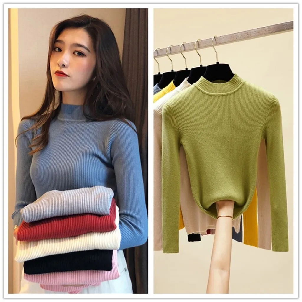 Áo Len Cổ 3p Hàng Qc Siêu Xinh. Áo Len Tăm Cổ 3p Ôm Body Mềm Mại Ấm Áp Cho Bạn Nữ - Dmastore