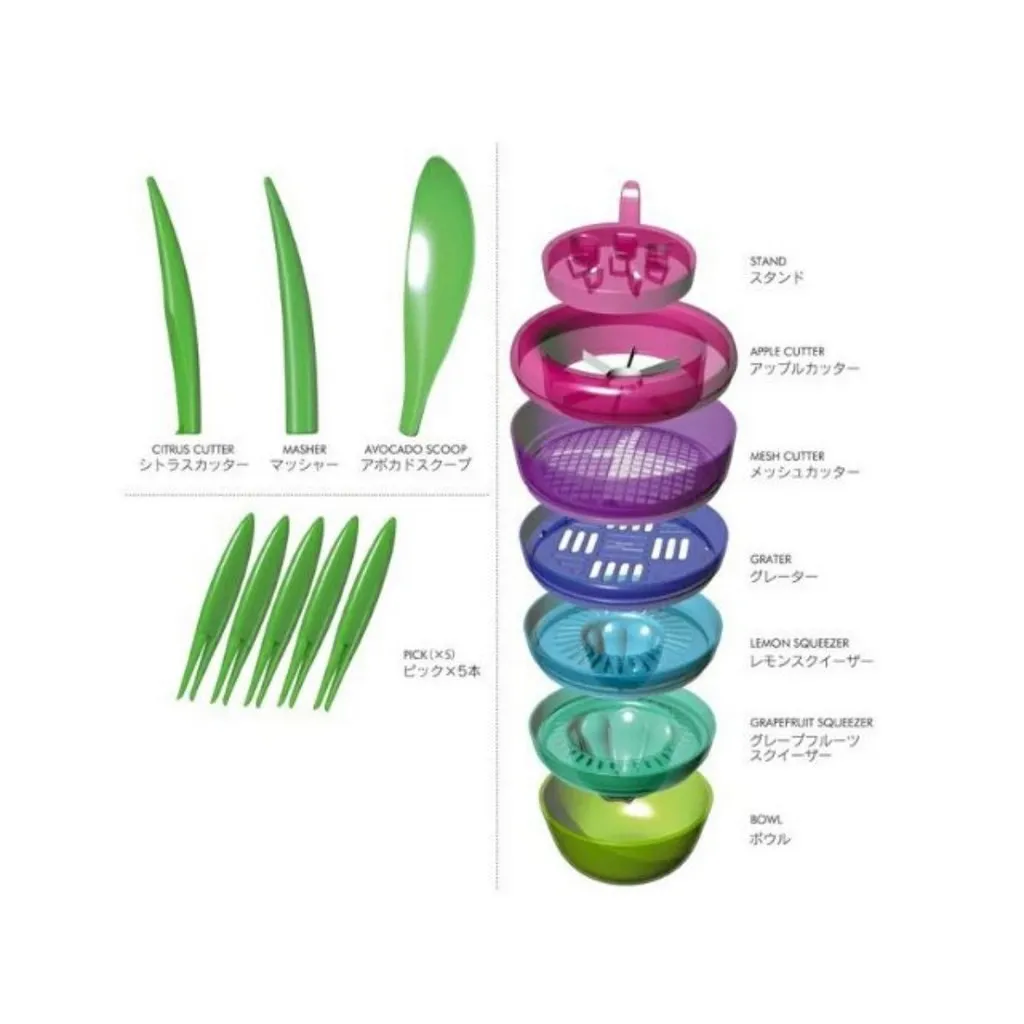 Alternative view of Bộ Dụng Cụ Cắt Gọt Trái Cây 10 Trong 1 - Su